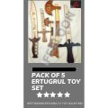 New Style PACK of 5 Ertugrul Collection Toys, Different sizes and Styles of Axe and Swo rds For kids - Ancient Home Decorations. 
