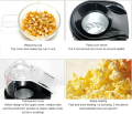 Mini Electric Portable Popcorn Maker Healthy Oil free Hot Air Popping Household DIY Automatic Small Fast Popper With Measuring Cup and Removable Cover 1200w Home Kitchen Popcorn Maker for Kids | Popcorn Making machine for kids. 