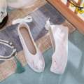 Yuying 2023 New Style Paired with Hanfu Female Embroidered Elevated Bow Shoes Upright Headed Ancient Student Shoes. 