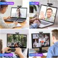 Teaisiy USB Webcam, 1080P Streaming Webcam with Microphone for PC,MAC, Laptop, Plug and Play Web Camera for Youtube,Skype Video Calling, Studying, Conference. 