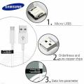 Fast Charger Micro USB Data Charging Cable For Samsung Galaxy S7 Edge Pack Of 5. 