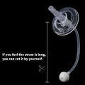 2pcs Drink Straight Straw Replacement Accessories for Avent Bendy Baby Straw Cup Baby Drink Bottle (no bottle).