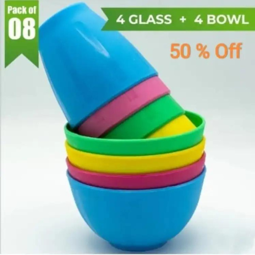 Pack%20of%208%20Imported%20High%20Quality%20Unbreakable%20Bowls%20and%20Glass%20-%204%20Imported%20Blows%20and%20Glass%20-%20Imported%20Plastic%20-%20Stylish%20And%20Durable%20Plastic%20Bowls%20and%20Glass%20Set%20-%20Image%202