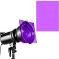 9 Piece Gel Light Filter Color Correction Colored Overlays Film Lighting Gel Filter for Film,Video,Photo,Stage (Purple). 