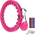 AgoKud Smart Hula Fitness Hoop Exercise with Counter, Gravity Ball, 16 Sections, Adjustable, Removable, 360° Wrap-Around Massage, Hula Hoop for Weight Loss, Adults, Children, Loss, Beginners. 