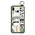 Silicone Phone Holder Phone Case For Samsung Galaxy A30/A20/M10s Cute Fashion Design panda protective ring Anti-dust. 
