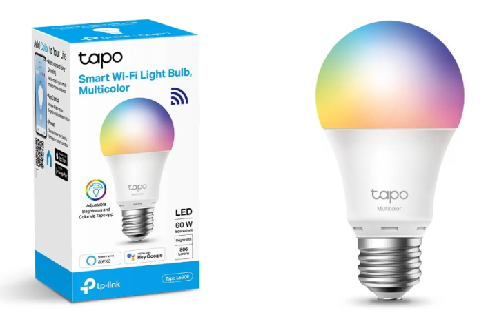 TP-Link Tapo L530E Smart Wi-Fi Light Bulb, Multicolor
