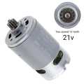 Heavy Quality Cordless 12V ,18V , 21V and 24V Volt Drill DC Motor with 12 Teeth. 
