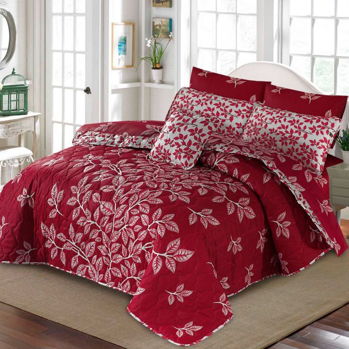 Comforter Set-Premium Quality King Size New Design Summer Comforter Set-7PCs.