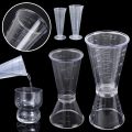 Milk Tea Coffee Wine Transparent Double Head Measuring Cup  High Temperature Resistant Tapered Cup  Triangular Measuring Cup with Precise Scale  Quantitative Wine Blending Cup. 