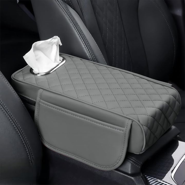Arm Rest Cushion With Tissue Box Option All Colors for All Cars. SUVs and Trucks