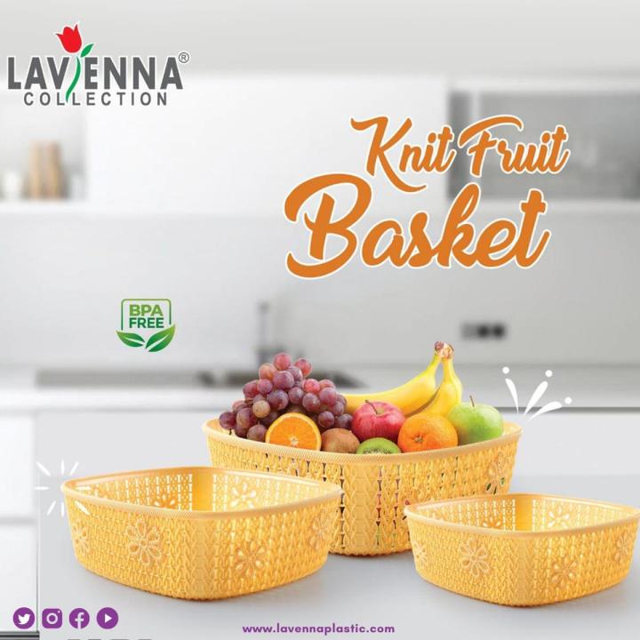 Knit Fruit Basket Set (3 in 1)