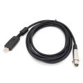 USB to XLR Microphone Cable - 3 Pin Mic Link Converter Cable Studio Audio Cable Connection Cords Adapter for Microphones or Instruments Recording (3 m). 
