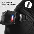LED Red Blue Shoulder Police Light with Clip USB Charging Flashing Warning Safety Flashlight Torch Bicycle Warn Light Work Lamp. 