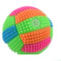 (NEW) Flashing Bouncy Volleyball Ball Led Light Hedgehog Bouncing Pet Dog Chew Toys Multicolor. 