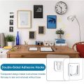 20PCs  Double Sided Strong Adhesive wall hook , Wall Hooks , Double Wall Hooks , Suction Hook , stick hook , Wall-Sticking Hooks Without Punching and Nails, Waterproof and Oil-Proof, Heavy-Duty Self-Adhesive Hooks for Bathroom and Kitchen. 