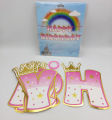 PRINCESS THEME HAPPY BIRTHDAY BANNER - CROWN THEME BANNER. 