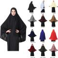 Beige Long Premium Prayer Scarf Set – Makhna Hijab Khimar with Naqab for Girls & Women, High Stitched Modest Islamic Wear for Umrah, Hajj and Daily Use by Patel Fashion. 
