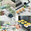 Reusable Cupcake Liners, 36 Pcs Silicone Lunch Box Dividers Food-Grade Silicone Muffin Cups Bento Box. 