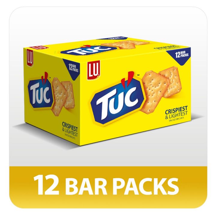 TUC Crispiest and Lightest Snack Biscuits (Pack of 12)