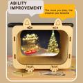 3D holographic cinema TV projector scientific experiment handmade materials for children and pupils. 