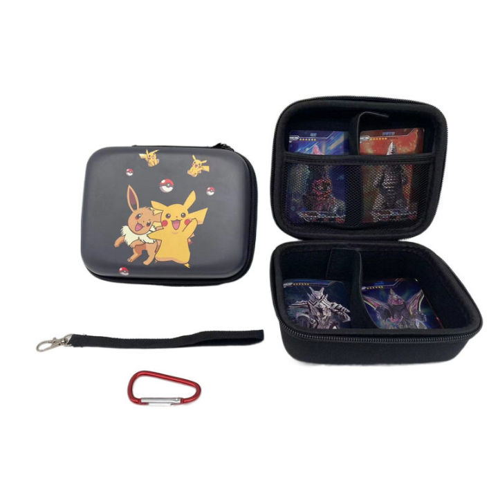 Original Pokemon Gold Card Box English Metalicas Charizard Vmax Gx Playing Cards Compatibility Box Case For Children