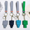 New 3D Game Minecraft PVC Keychain Ainme Steve Creeper My World Character Pendant Keychain Cute Bag Car Hanging Keyring For Fans Fullhouse. 