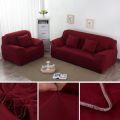 Stretchable fitted Sofa Covers for 3 seater , 5 seater, 6 seater, 7 seater fitted sofa cover in lecra jersey fabric to protect your sofa set from stain and dust. 