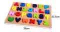 Wooden Children ABC Learning Toy Kids Educational Puzzle Board. 