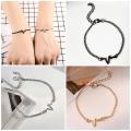 Simple Heartbeat Adjustable Chain Bracelet Ecg Model Chain Charm Bracelets For Women Men Fashion Jewelry. 