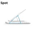 Laptop Stand Spot - Adjustable Laptop Stand, Portable Aluminum Laptop Riser Laptop Holder for Desk, Foldable Ventilated Cooling With Anti Slip Rubber Grips Silver. 