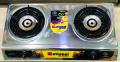 Gas Stove Full fine Glass shine Steel 2 Burner - 2 Burner Kitchen Gas Stove ( Silver) - Gas Stove-Chulha Whirlwind Flame - Auto Ignition -NG/LPG. 