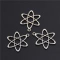 【happy one】10pcs Color Zinc Alloy Charms atom chemistry for Jewelry Making DIY Handmade Craft A1590. 