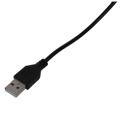 USB Cable 5.5mm / 2.1mm 5V DC Barrel Jack Power Cable (Black, 75cm). 