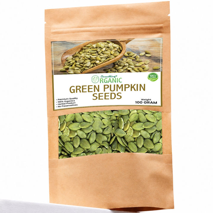 Green Pumpkin Seeds Without Shell 100g 100% Natural, Roasted-Ready | Healthy Snack, Cooking & Baking Ingredient | Rich in Protein & Zinc