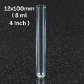 Glass Test Tubes 12x100mm (8ml, 25-100 Pcs) – Heat Resistant, Perfect for Medical Testing, Blood Analysis, DNA Testing, Chemistry, Forensics, Environmental Testing, and Cosmetic Labs. 