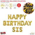 Sister's Foil Balloon Letter Collection, Happy Sisters Day, Best Sis Ever, Happy Birthday Sister, Foils Balloons Letters Decorations Party Supply, Events Celebrations, Occasions, Bhen, Baji, Behen, Didi, Sis, Decor Parties Supplies : IY2AnRiY. 