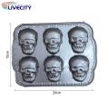 Skull Cake Pan Durable Halloween Skull Design Pancake Mold Template. 