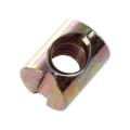 10pcs M6 Barrel Bolts Cross Dowel Slotted Furniture Nut for Beds Crib Chairs. 