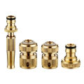 Brass Hose Fittings, 4-Piece. 