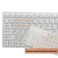 Korean Keyboard Cover Stickers for macBook Laptop PC Keyboard Computer Standard Letter Layout Keyboard Cover Sticker. 