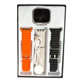Original T900 ultra 3 in 1 with 3 Straps Smart Watch T900 ultra Big 2 Smart Watch. 