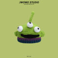 Plankton with the same funny Shrek knitted pullover hat green female autumn and winter warm cute cartoon beanie hat man. 