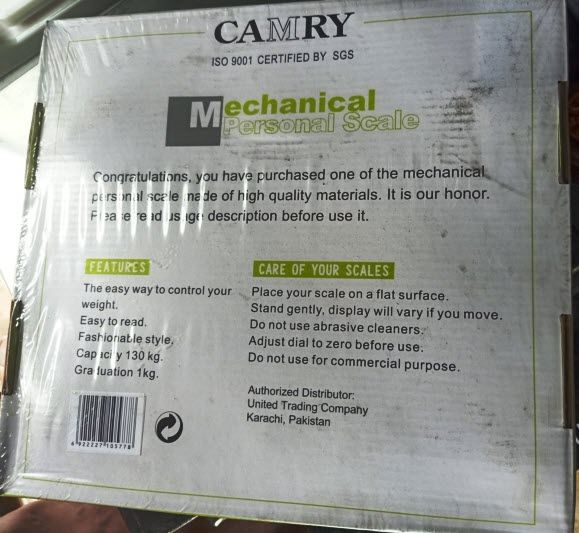 Camry%20Body%20Weight%20Scale%20Machine%20MultiColors%20Mechanical%20Personal%20Analog%20Display%20Scale%20130kg%20Capacity%20-%20Image%202