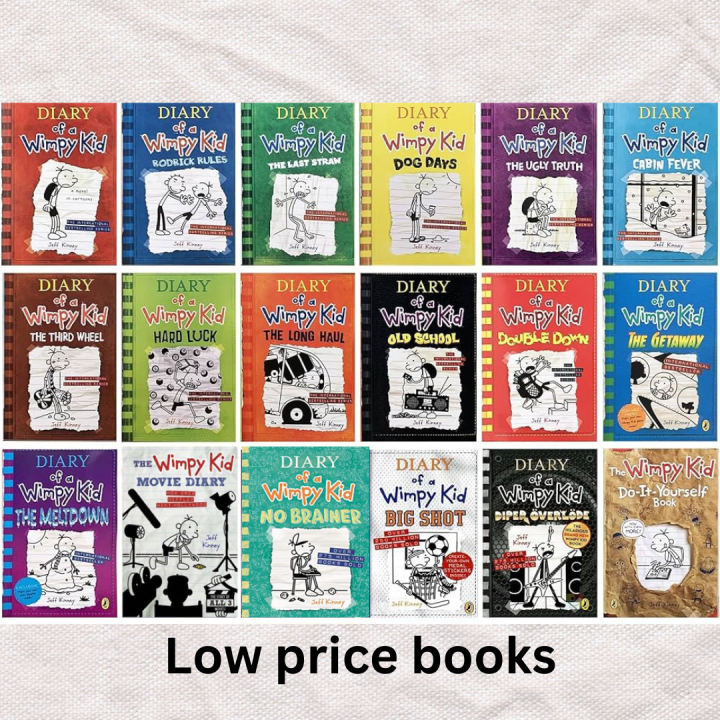 The Diary of A Wimpy Kid 1-18 No Brainer Books Set By Jeff Kinney