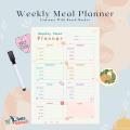 Weekly Meal Planner A4 Size Laminate with Board Marker Organize Your Weekly Meals Schedule. 