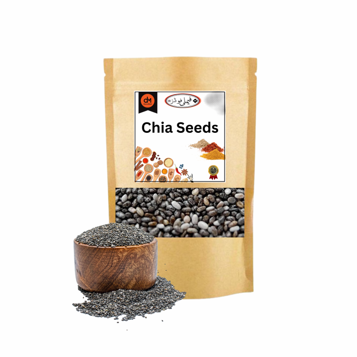 Organic Chia Seeds - Full Of Omega, Calcium, Fiber, Vitamins - 250 Grams