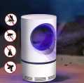 USB Powered Electric Photocatalytic Anti Mosquito Killer Lamp UV Photocatalyst Bug Insect Trap Light Pest Control - Mosquito Killer - White. 