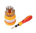 Screwdriver 31 in 1, Repairing Interchangeable Precise Screwdriver Tool Set Kit with Magnetic Holder for PC, Household Furniture, Tablet, Game, Console, Electronic Devices. 