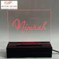 Customized Lamp Name Frame Table Top LED Name Lamp ACRYLIC NAME LAMP. 